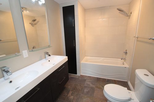 Dual mirrors and sinks for a bathroom renovation project