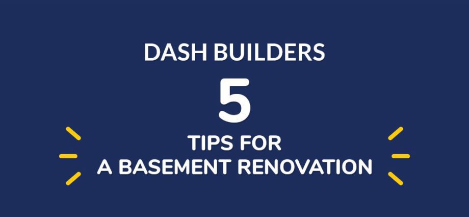 Five Tips for Successful Basement Renovations