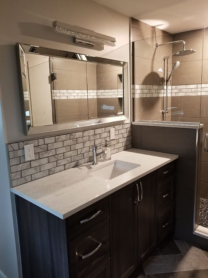 Three-piece ensuite bathroom renovation | Dash Builders